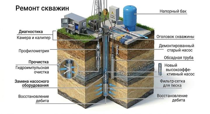 Ремонт скважин в Варгашах